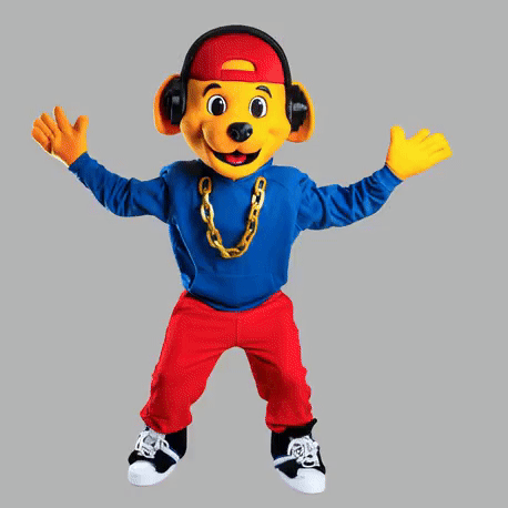 Goldi Geri táncoló kutyafigurája